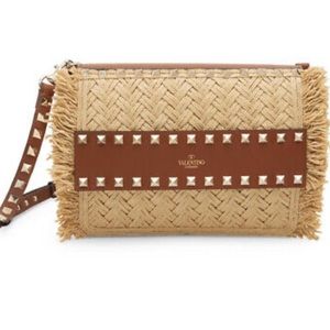 ❌SOLD❌BRAND NEW 2022 Valentino Garavani Raffia Rockstud